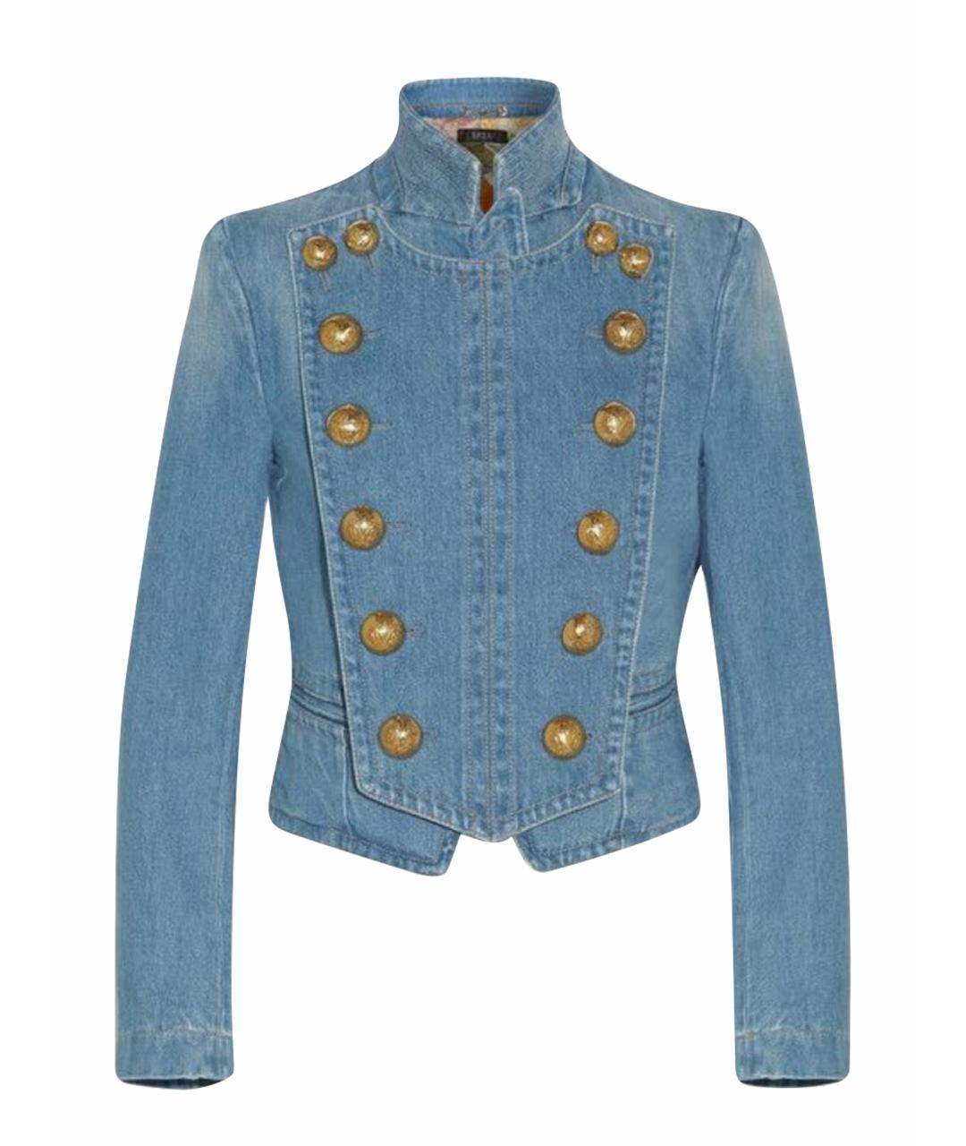 GUCCI Голубой деним жакет/пиджак, фото 1