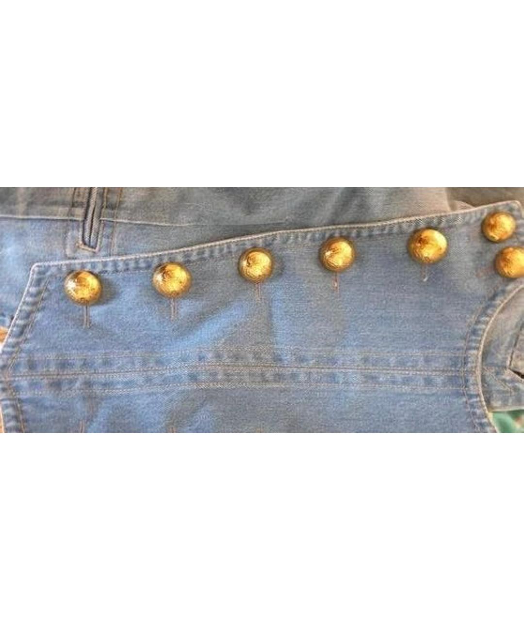 GUCCI Голубой деним жакет/пиджак, фото 5