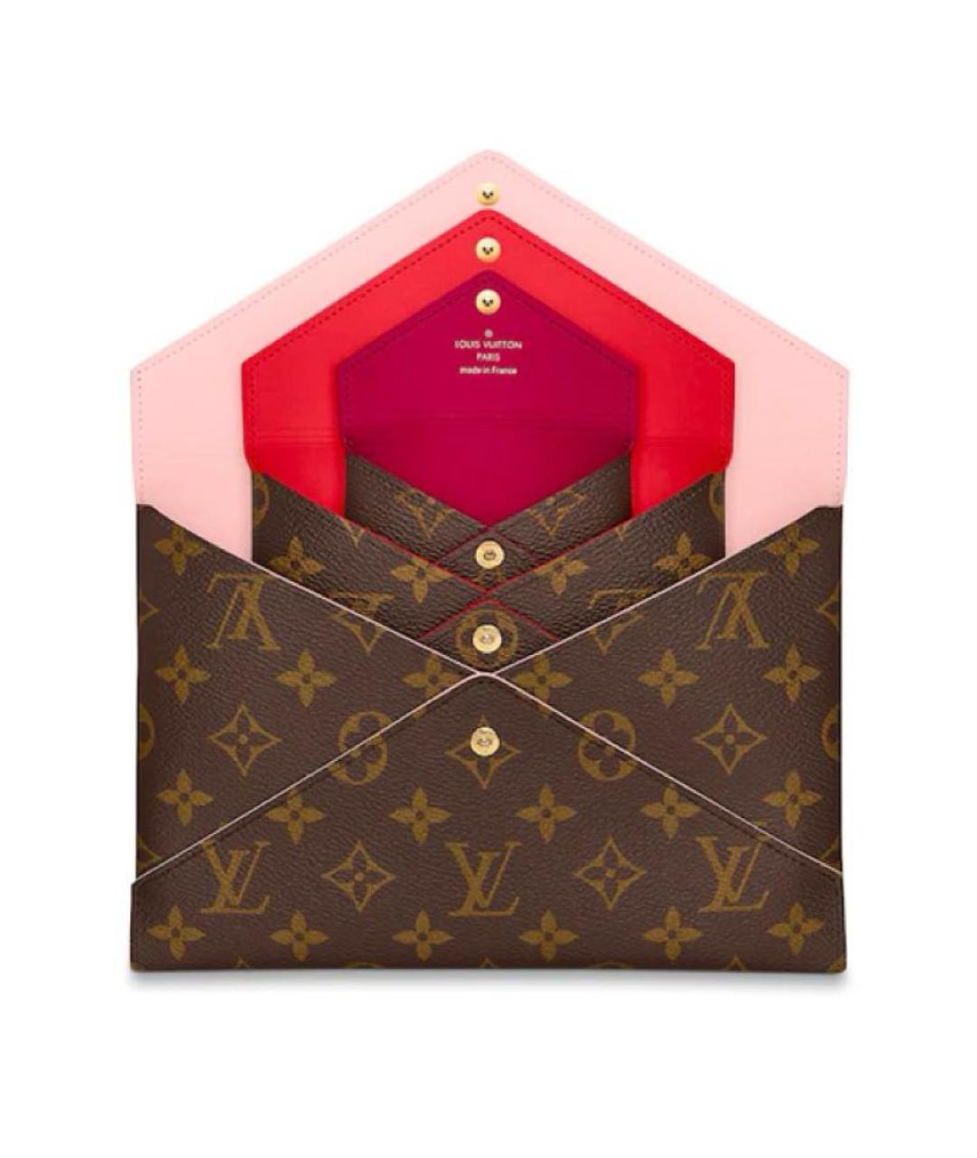LOUIS VUITTON Коричневая косметичка, фото 4