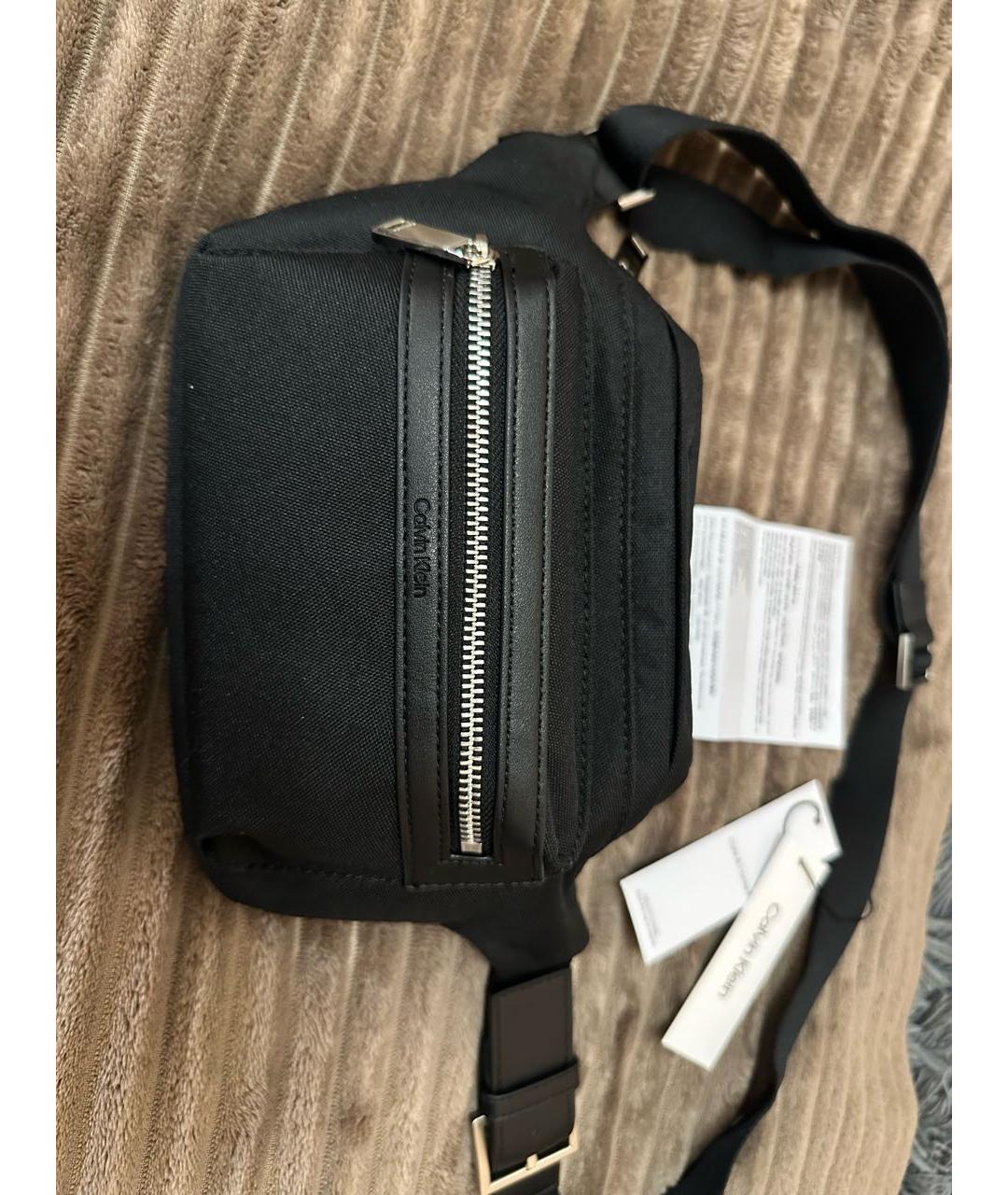 CALVIN KLEIN Черная поясная сумка, фото 7