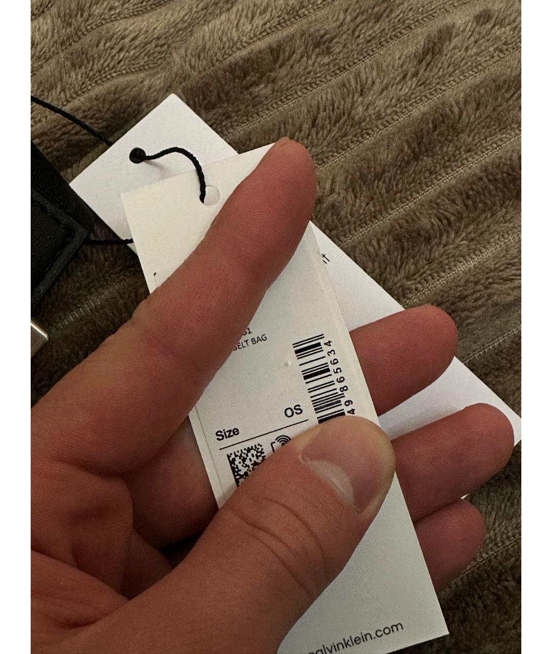 CALVIN KLEIN Черная поясная сумка, фото 6