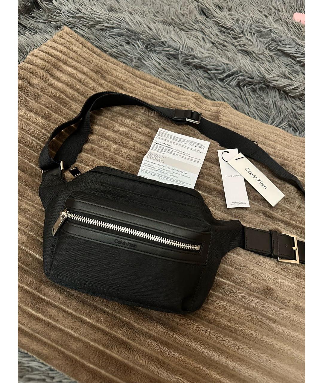 CALVIN KLEIN Черная поясная сумка, фото 8