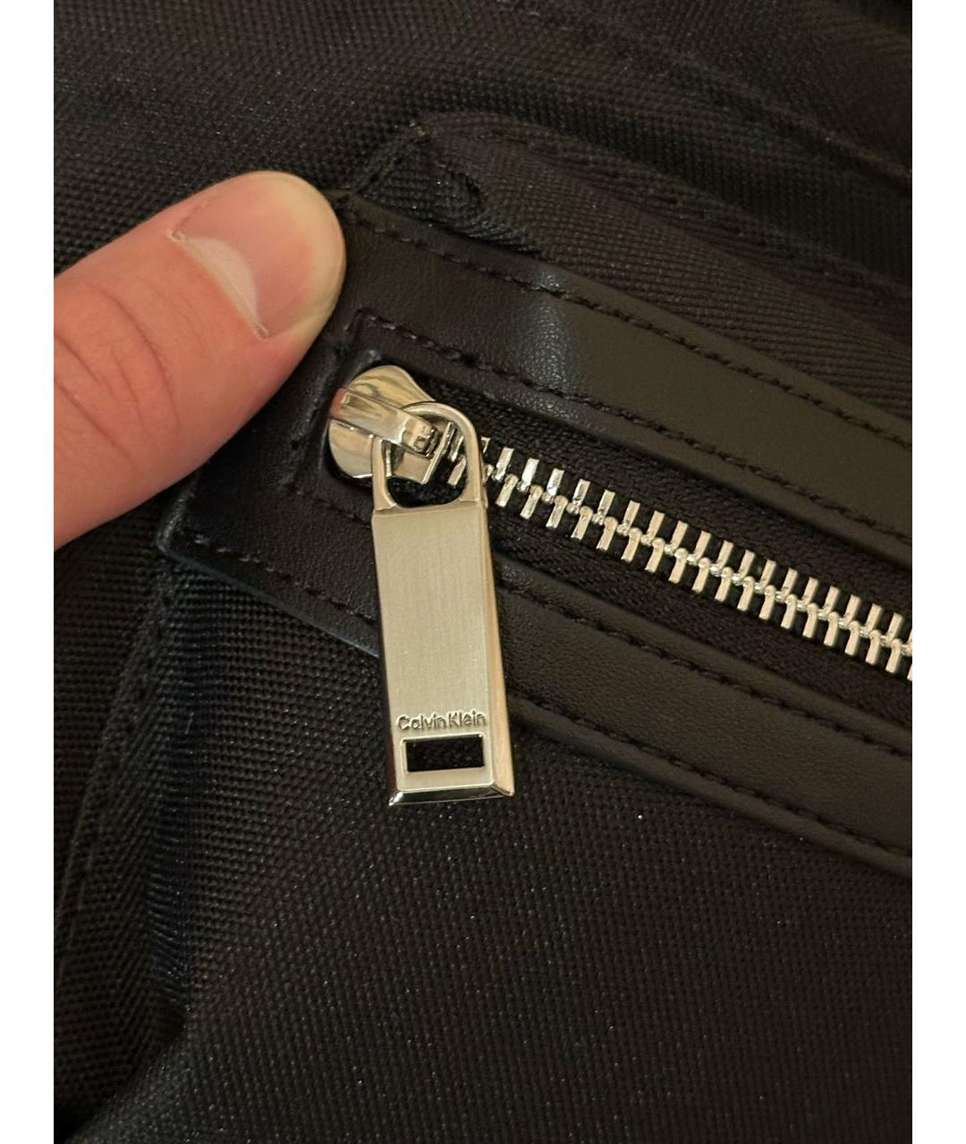 CALVIN KLEIN Черная поясная сумка, фото 4