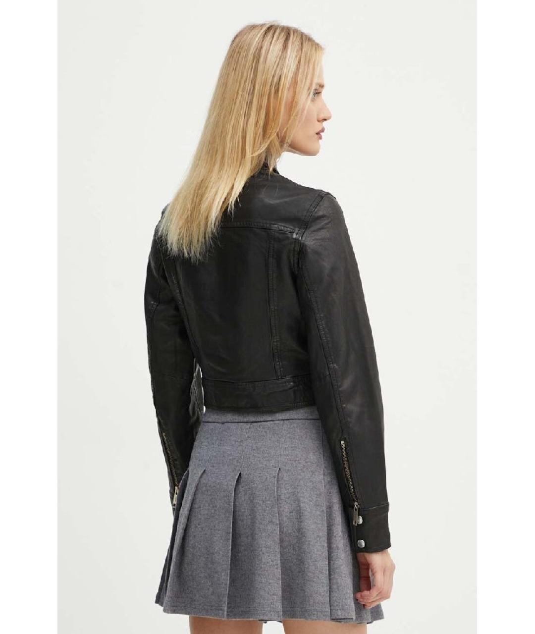 THE KOOPLES Черная кожаная куртка, фото 7