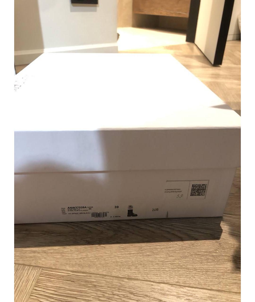 J.W.ANDERSON Черные кожаные сапоги, фото 7