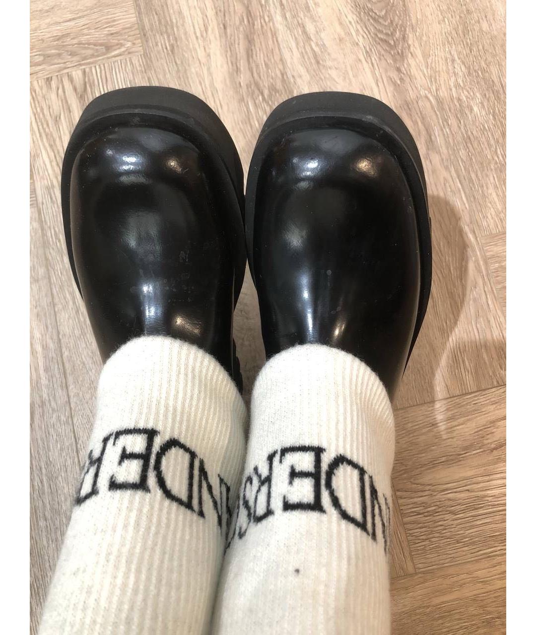 J.W.ANDERSON Черные кожаные сапоги, фото 5