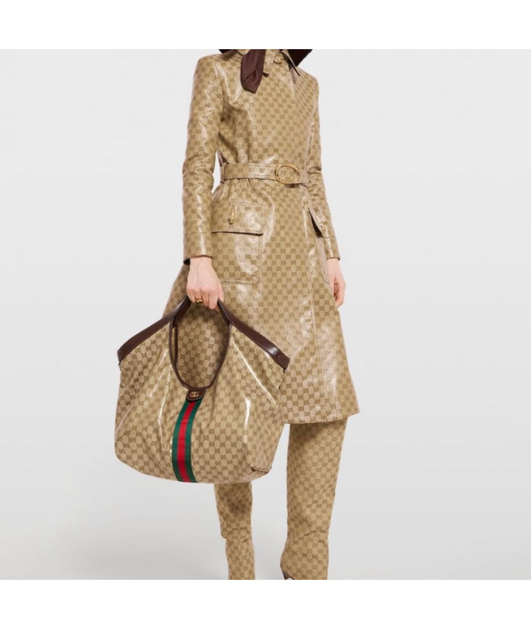 GUCCI Бежевая сумка тоут, фото 3