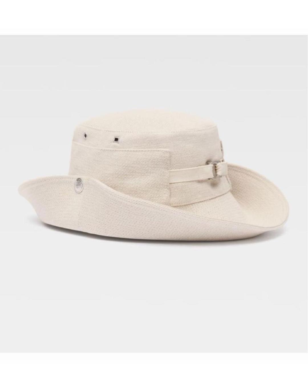 JACQUEMUS Бежевая хлопковая панама, фото 2