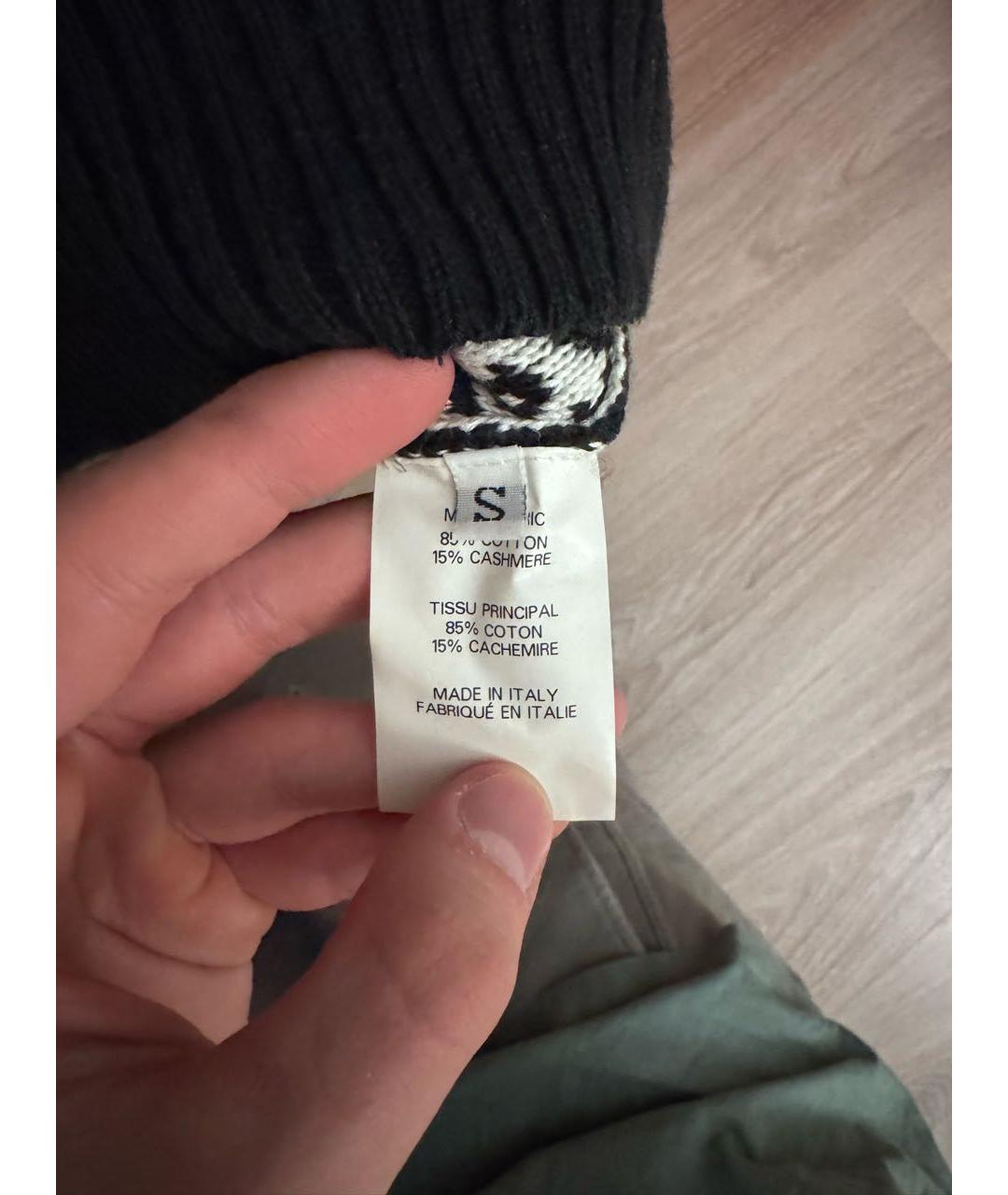 VETEMENTS Черный хлопковый джемпер / свитер, фото 3