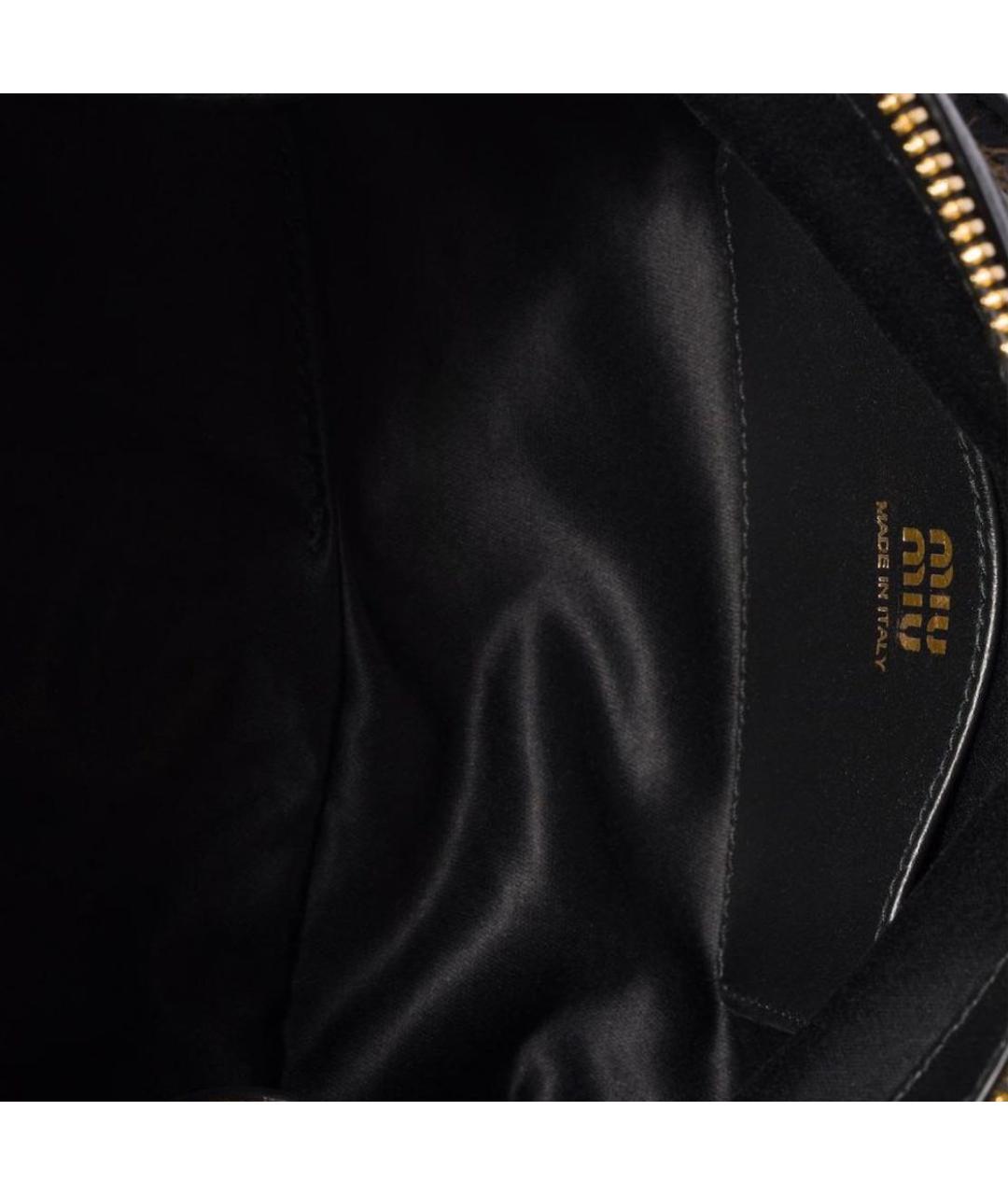 MIU MIU Коричневая кожаная сумка через плечо, фото 4