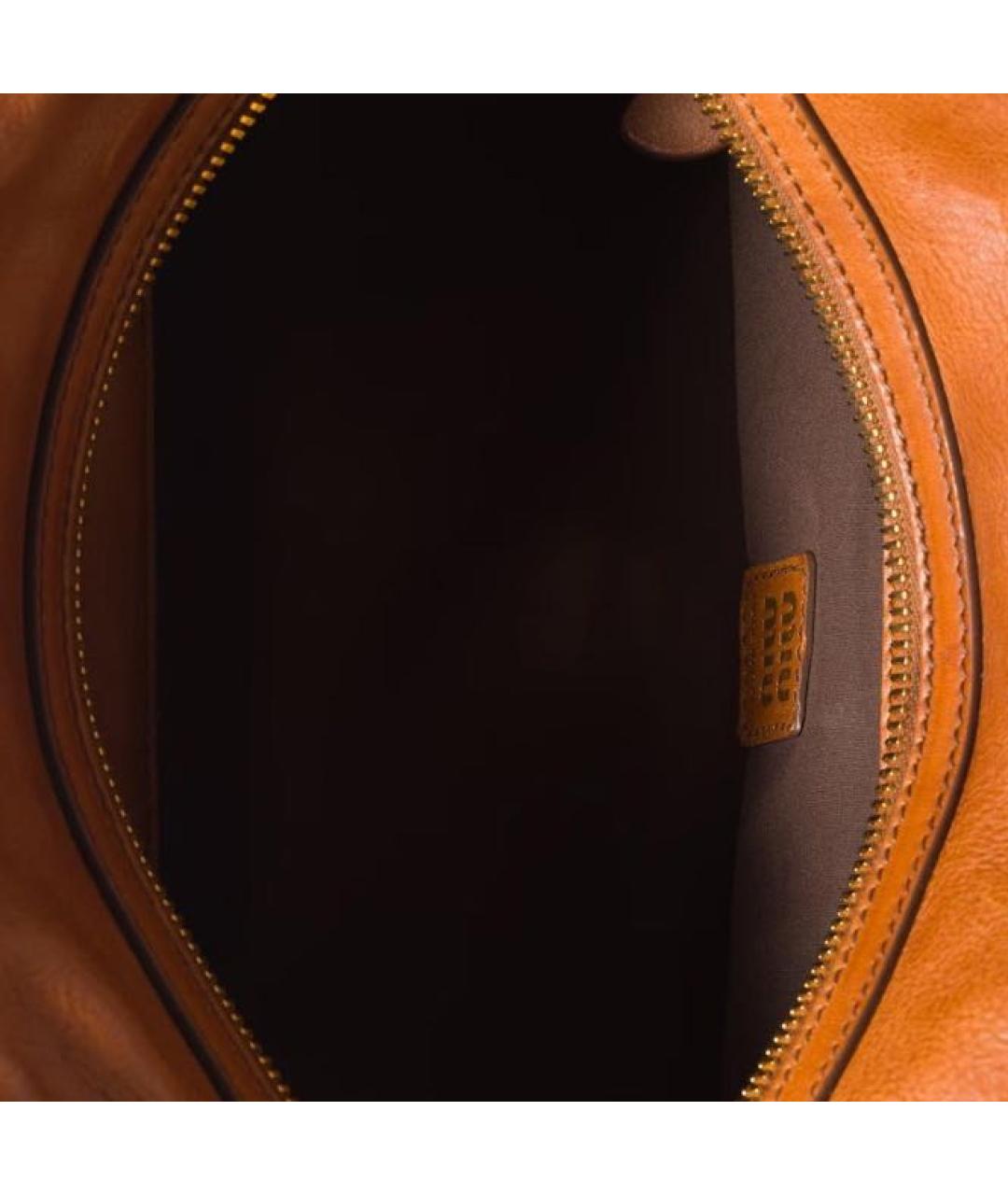 MIU MIU Коричневая кожаная сумка с короткими ручками, фото 4