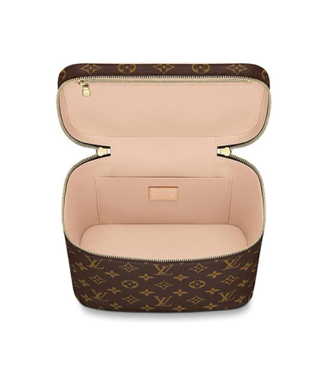 LOUIS VUITTON Коричневая косметичка, фото 4