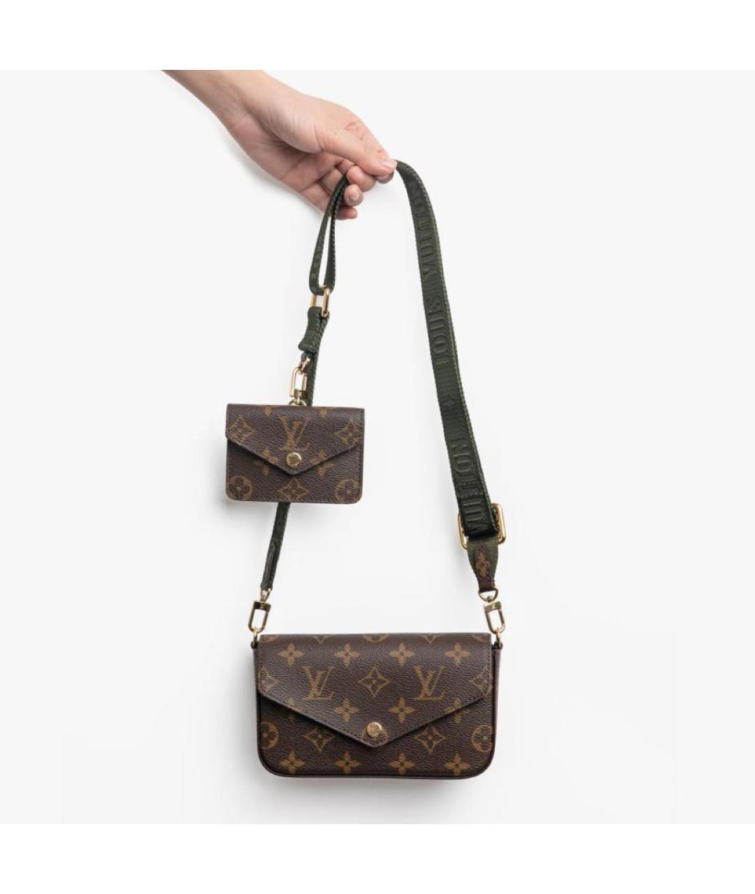 LOUIS VUITTON Коричневая сумка через плечо, фото 7