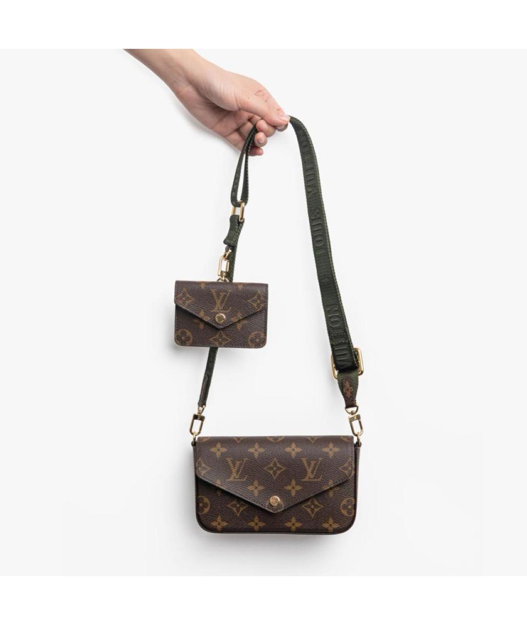 LOUIS VUITTON Коричневая сумка через плечо, фото 7