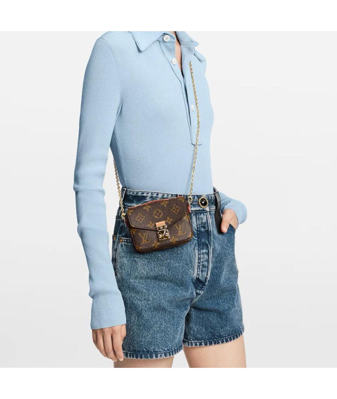 LOUIS VUITTON Коричневая сумка через плечо, фото 3