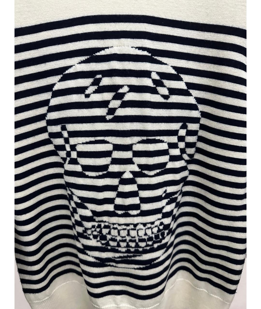 ALEXANDER MCQUEEN Белый шерстяной джемпер / свитер, фото 3