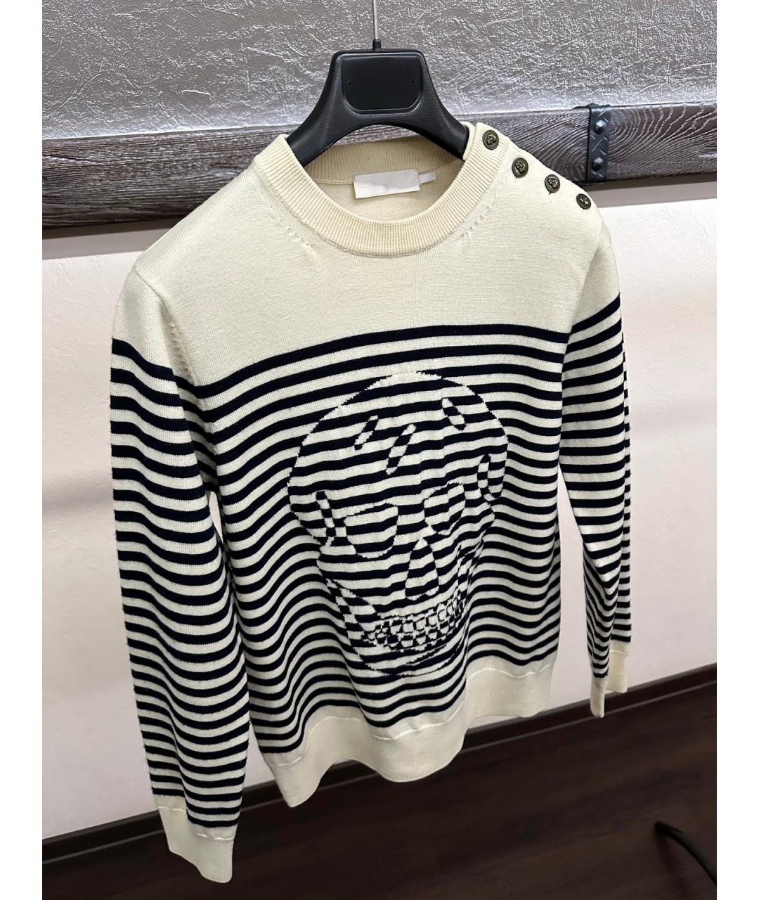 ALEXANDER MCQUEEN Белый шерстяной джемпер / свитер, фото 2