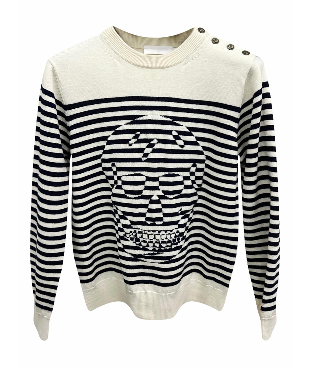 ALEXANDER MCQUEEN Белый шерстяной джемпер / свитер, фото 1