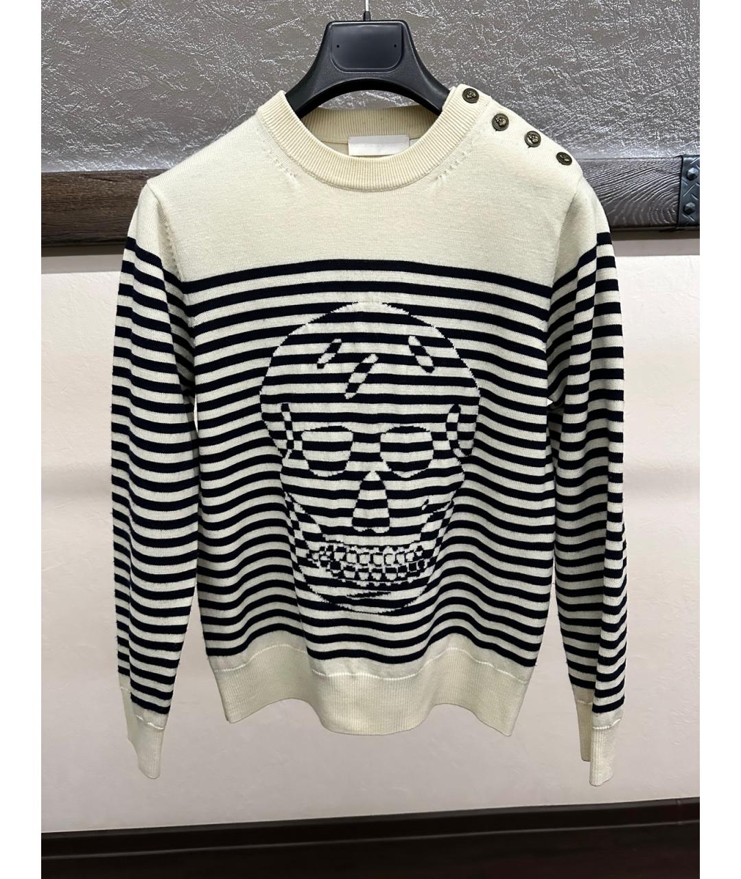 ALEXANDER MCQUEEN Белый шерстяной джемпер / свитер, фото 10