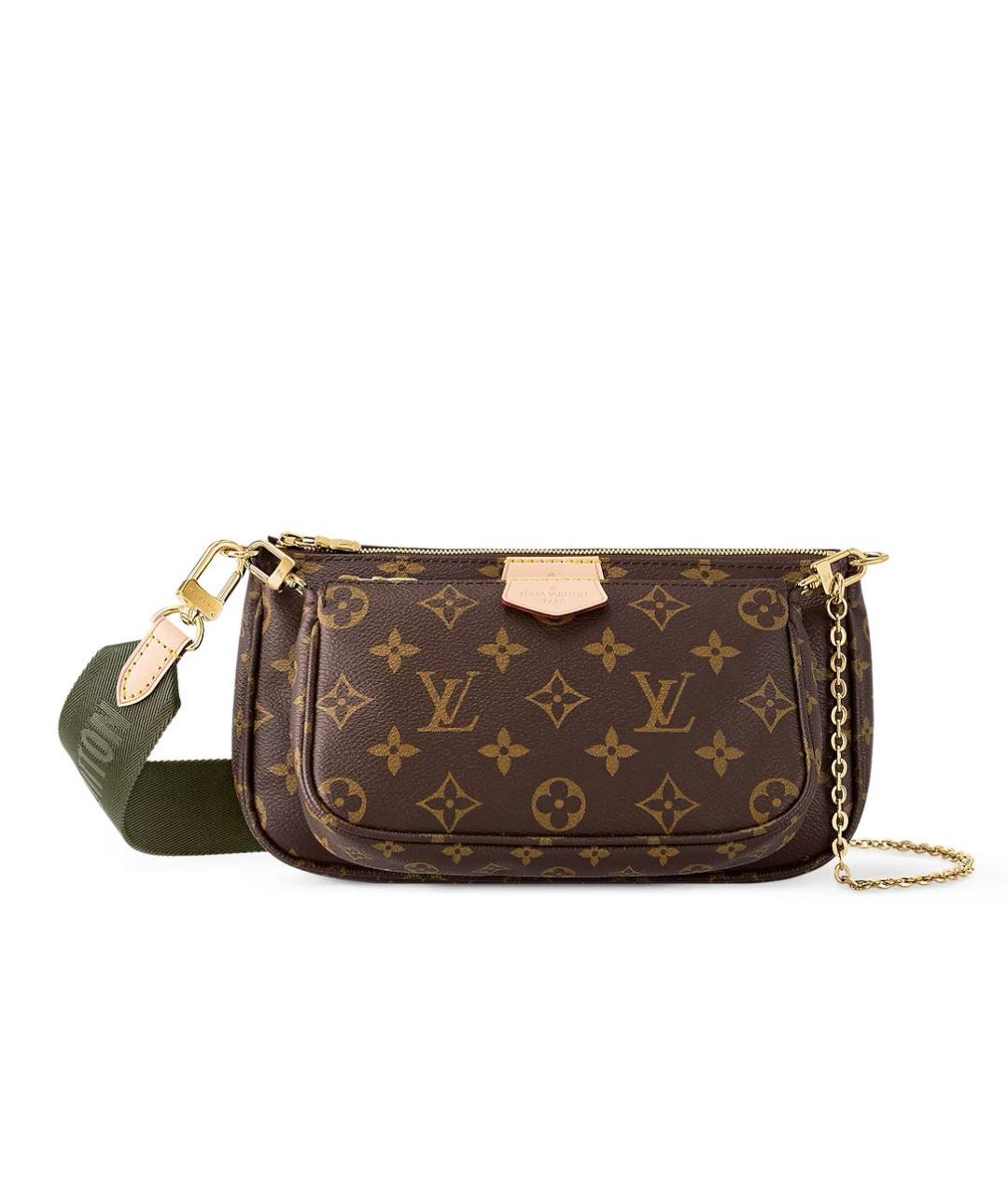 LOUIS VUITTON Коричневая сумка через плечо, фото 3