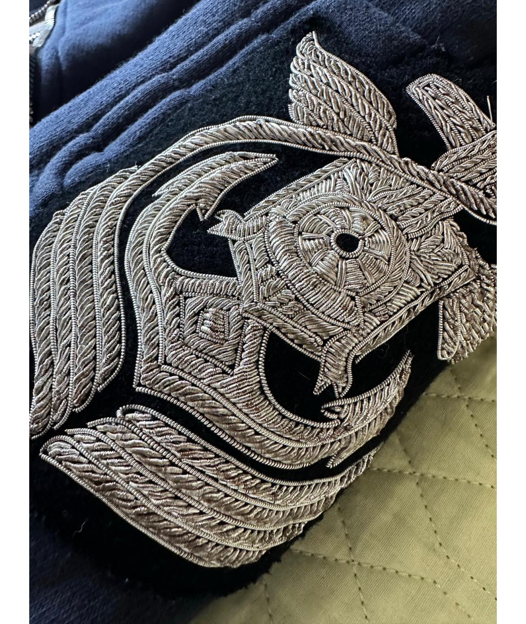 BALMAIN Темно-синяя хлопковая куртка, фото 7