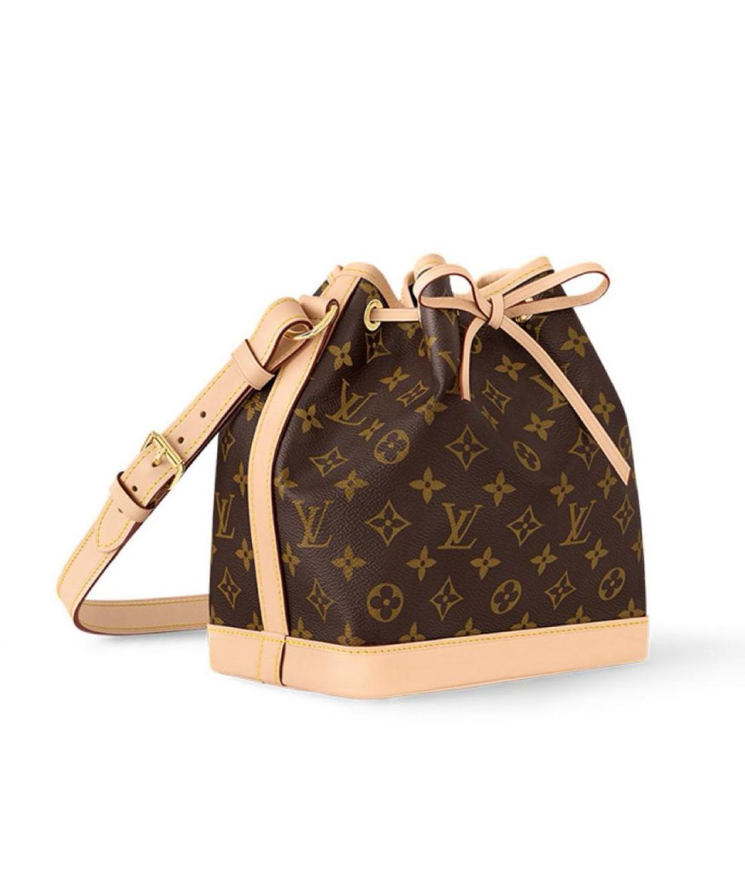 LOUIS VUITTON Коричневая кожаная сумка через плечо, фото 3