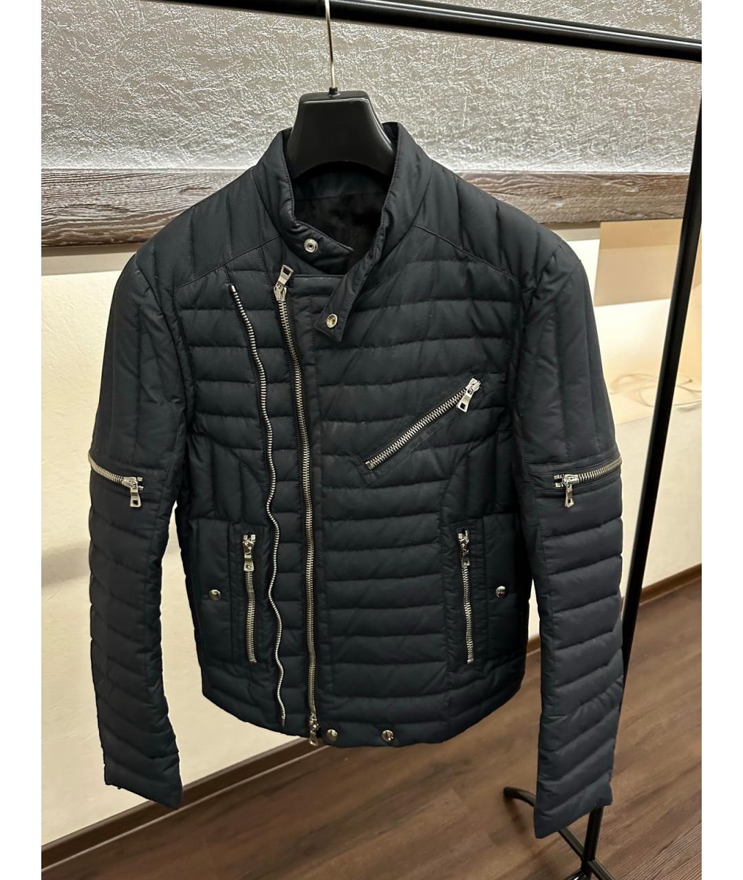 BALMAIN Черная хлопковая куртка, фото 4