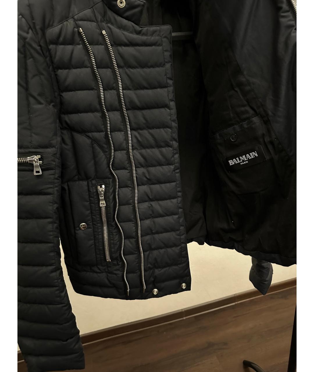 BALMAIN Черная хлопковая куртка, фото 6