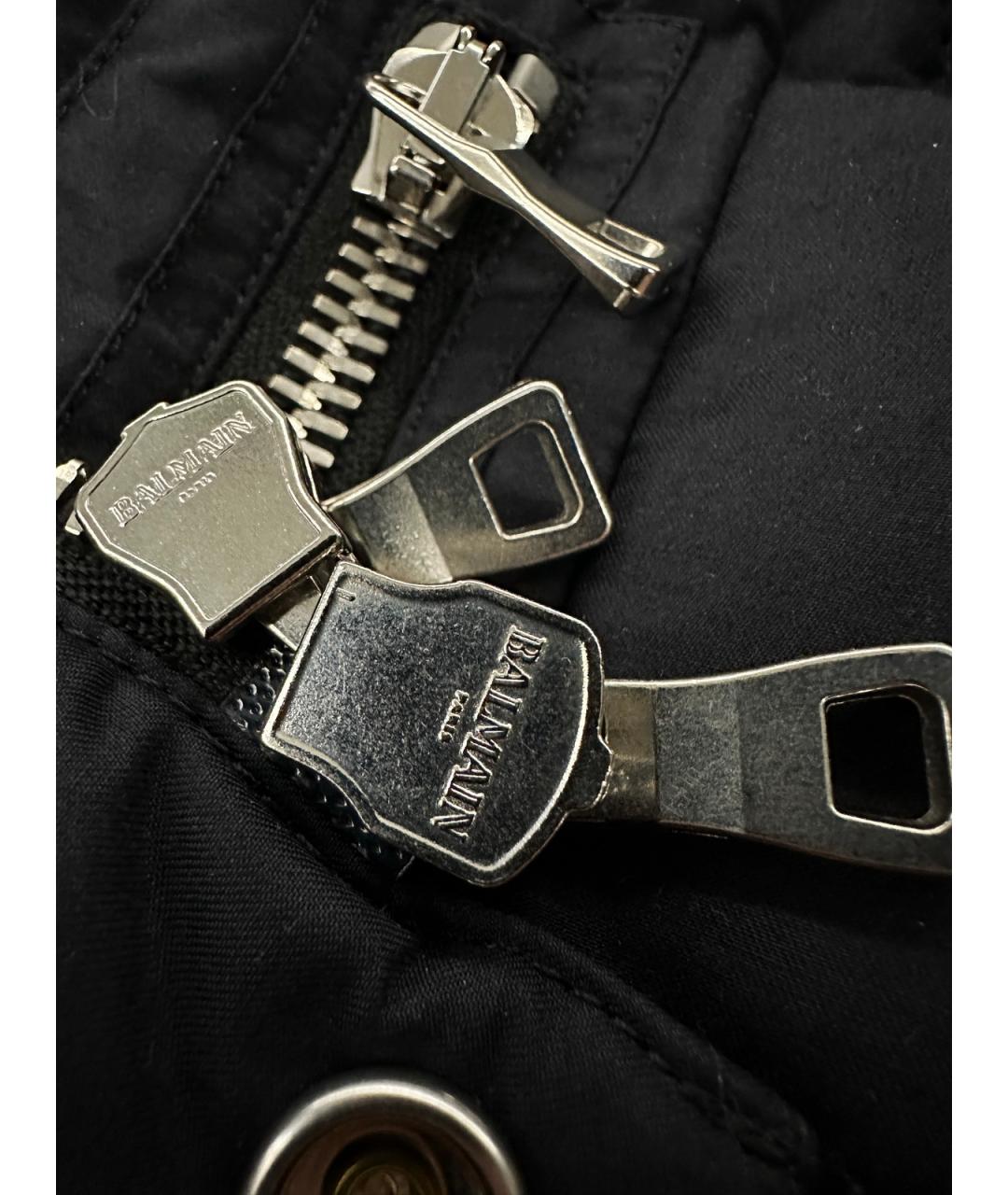 BALMAIN Черная хлопковая куртка, фото 8