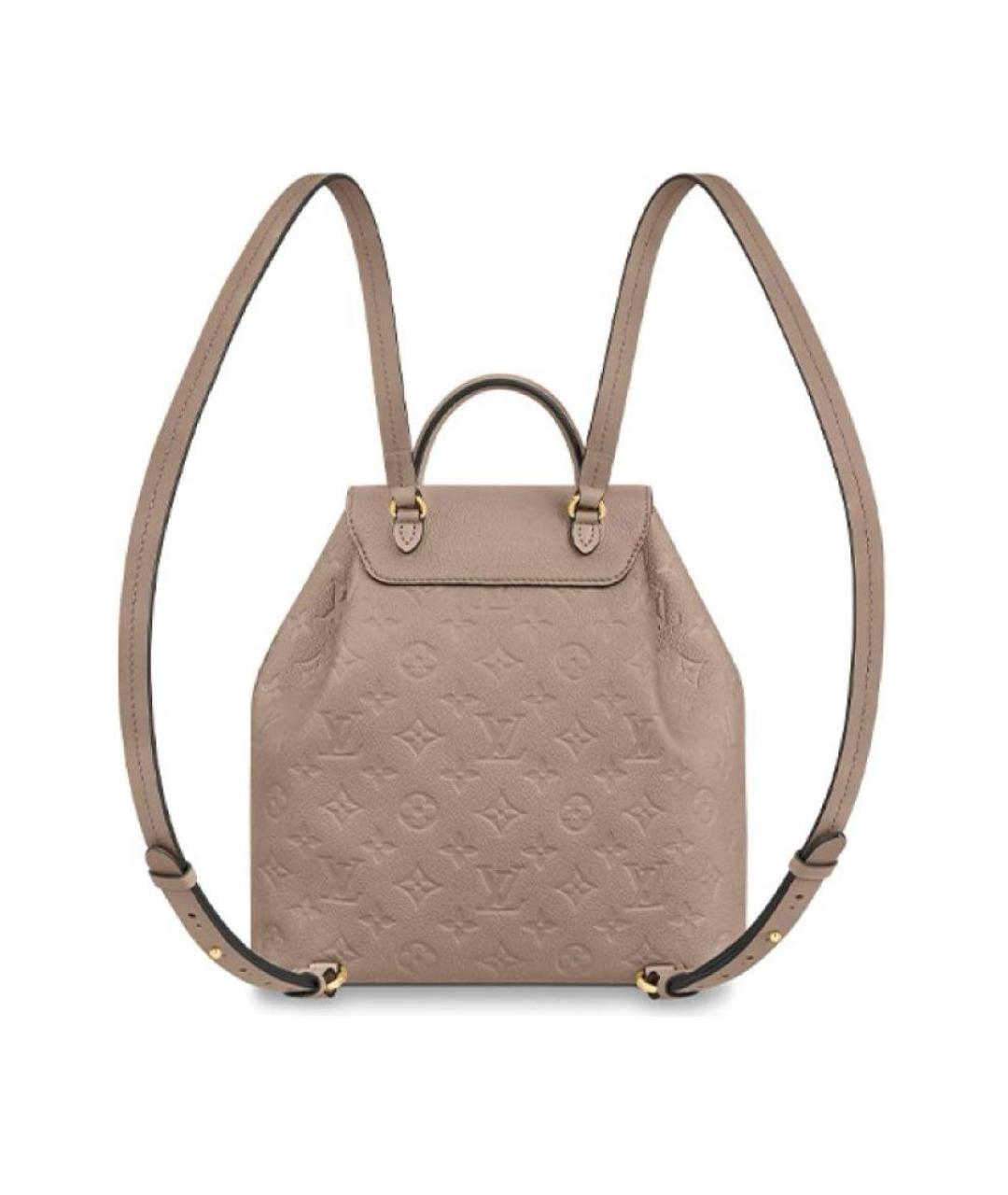 LOUIS VUITTON Бежевый кожаный рюкзак, фото 7