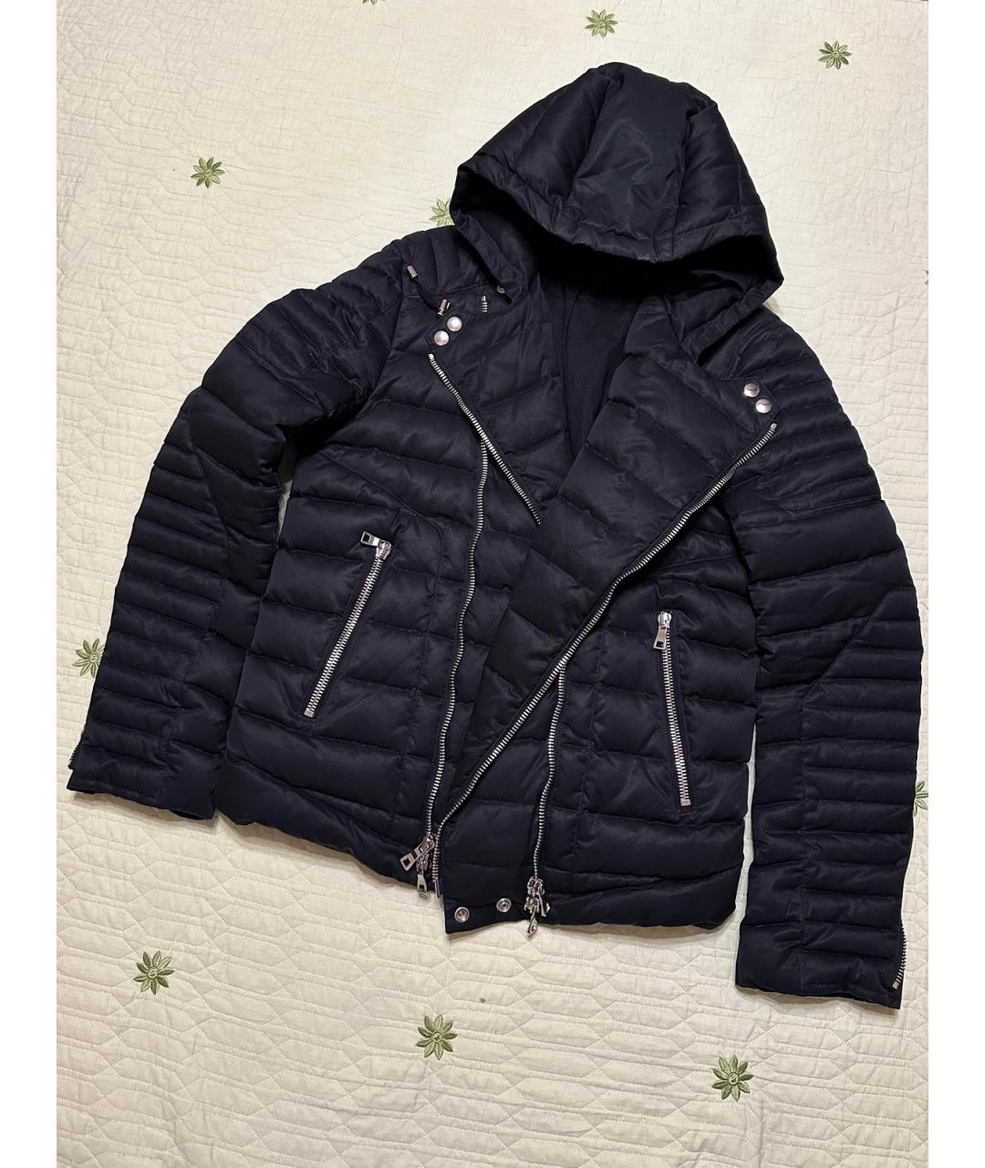 BALMAIN Черный хлопковый пуховик, фото 3