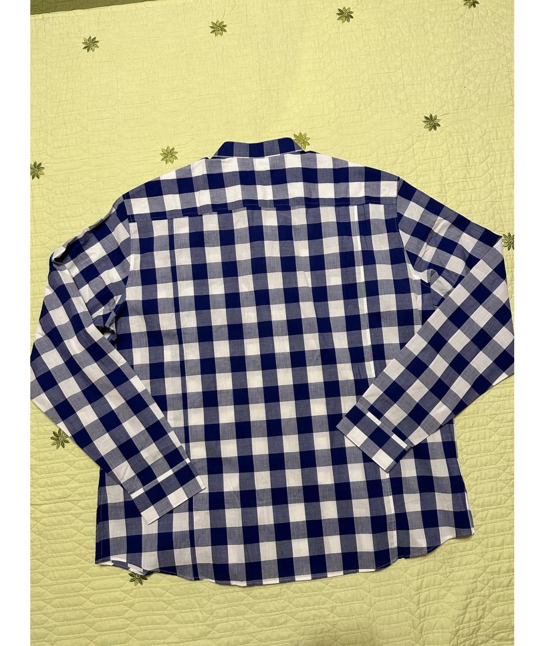 BALMAIN Синяя хлопковая кэжуал рубашка, фото 9