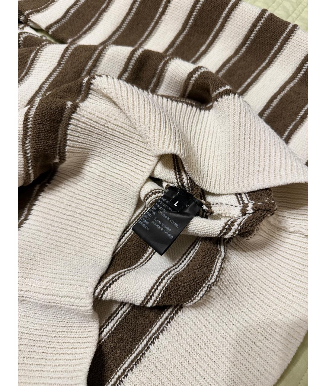 BALMAIN Коричневый хлопковый джемпер / свитер, фото 9