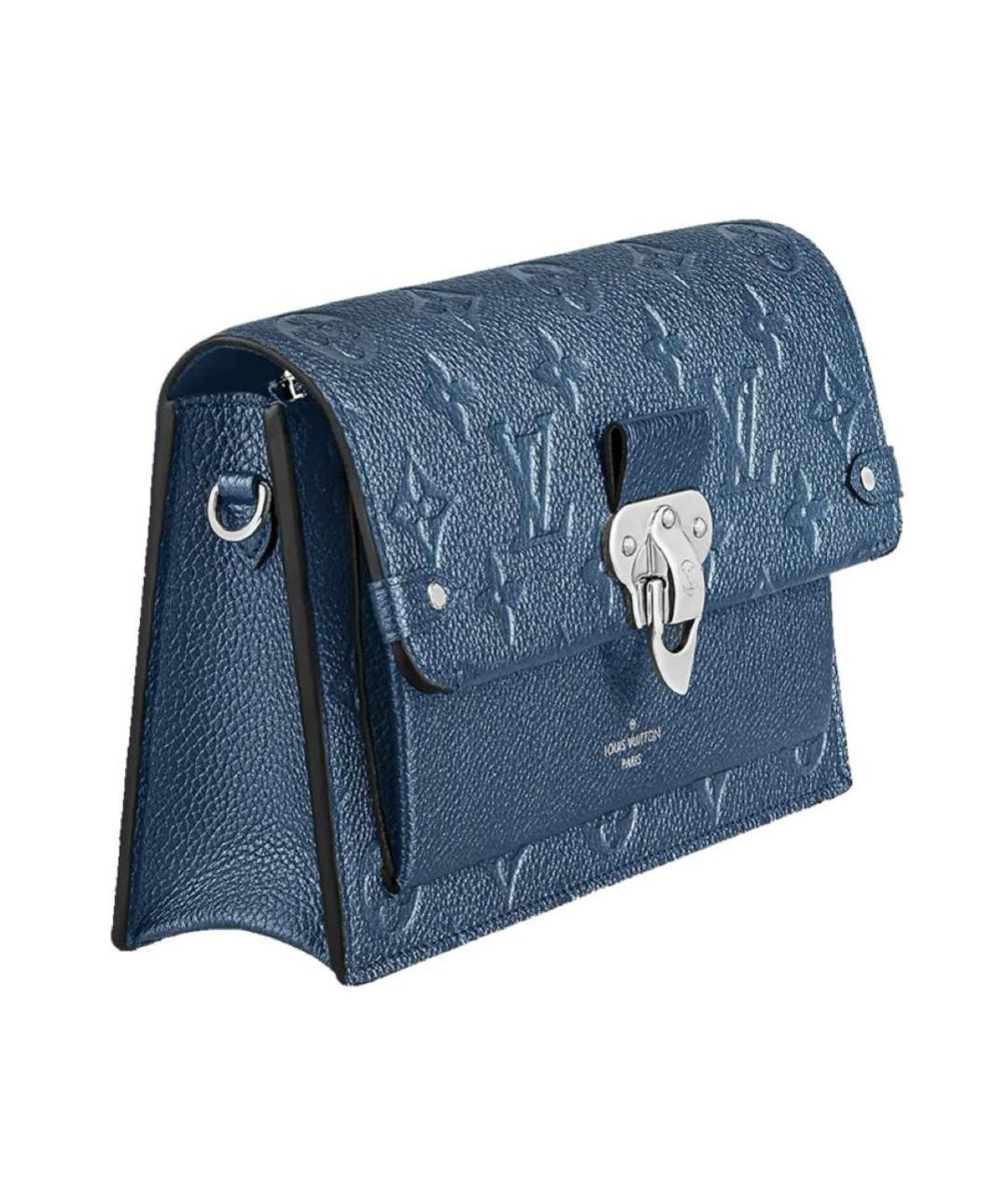 LOUIS VUITTON Синяя кожаная сумка через плечо, фото 2