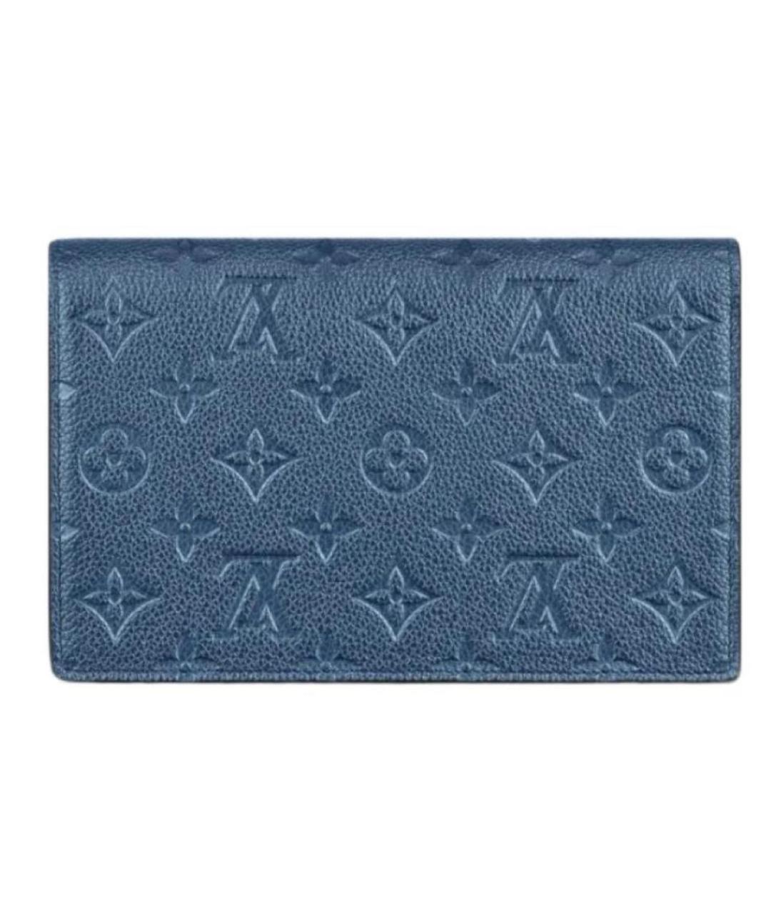 LOUIS VUITTON Синяя кожаная сумка через плечо, фото 3