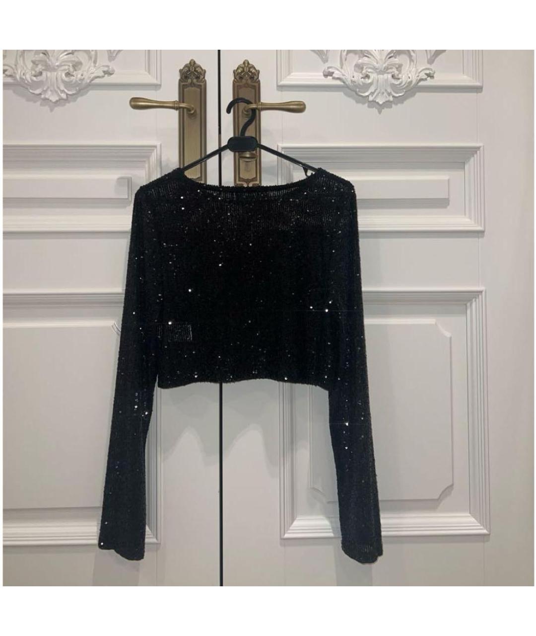 PERVERT Черный полиэстеровый джемпер / свитер, фото 2