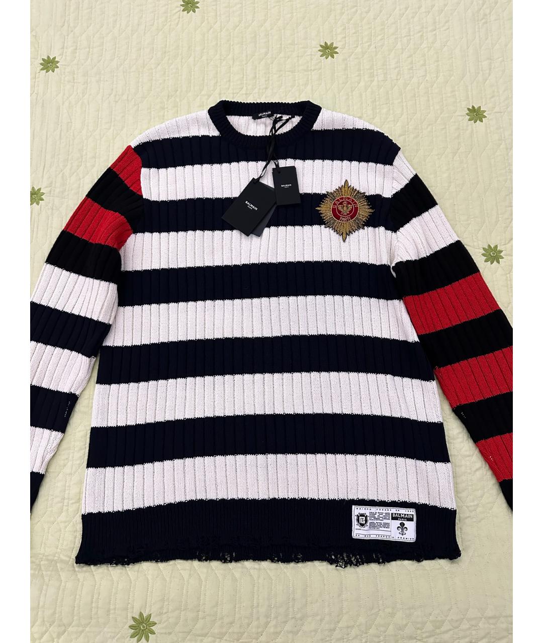 BALMAIN Мульти шерстяной джемпер / свитер, фото 4