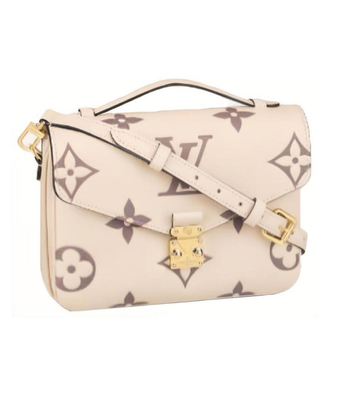 LOUIS VUITTON Белая кожаная сумка через плечо, фото 1