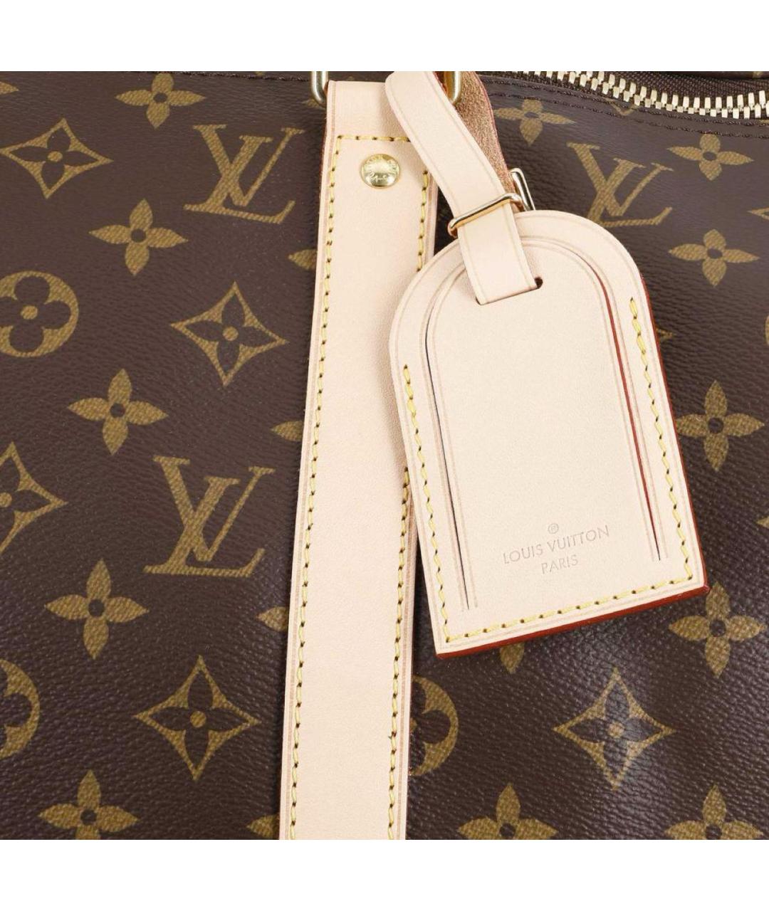 LOUIS VUITTON Коричневая дорожная/спортивная сумка, фото 6