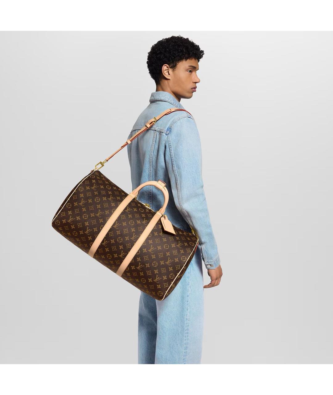 LOUIS VUITTON Коричневая дорожная/спортивная сумка, фото 5