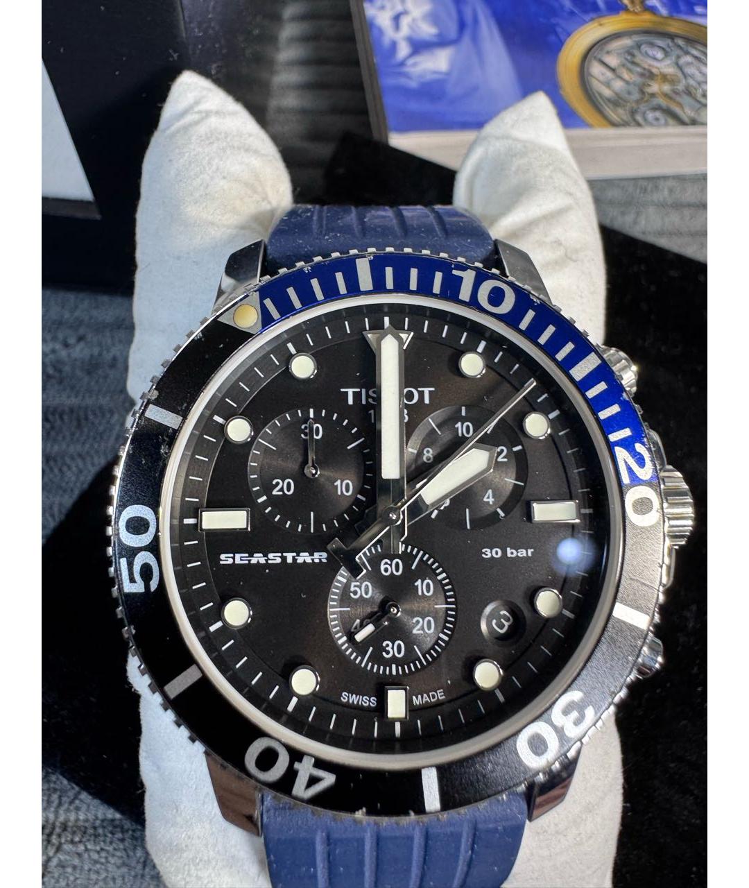 TISSOT Синие стальные часы, фото 3