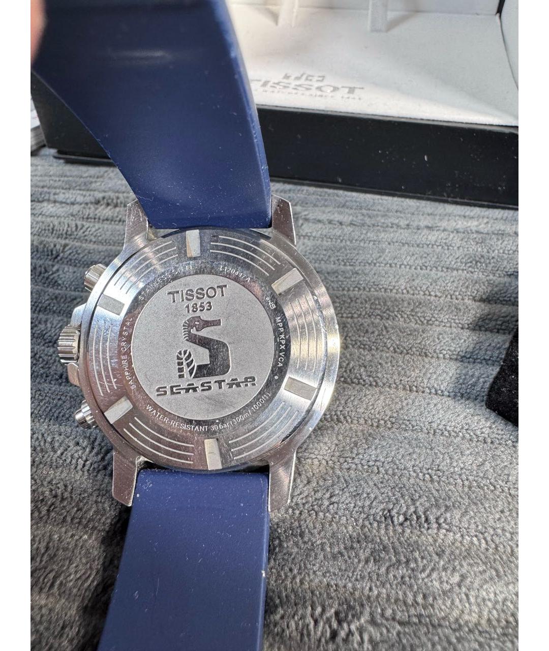 TISSOT Синие стальные часы, фото 7