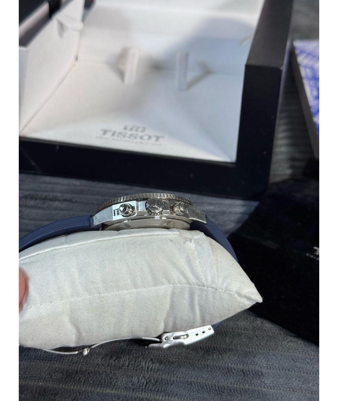 TISSOT Синие стальные часы, фото 5