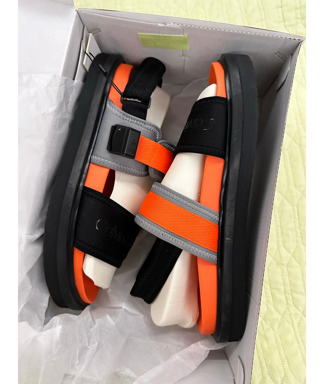 CALVIN KLEIN JEANS Мульти текстильные сандалии, фото 10