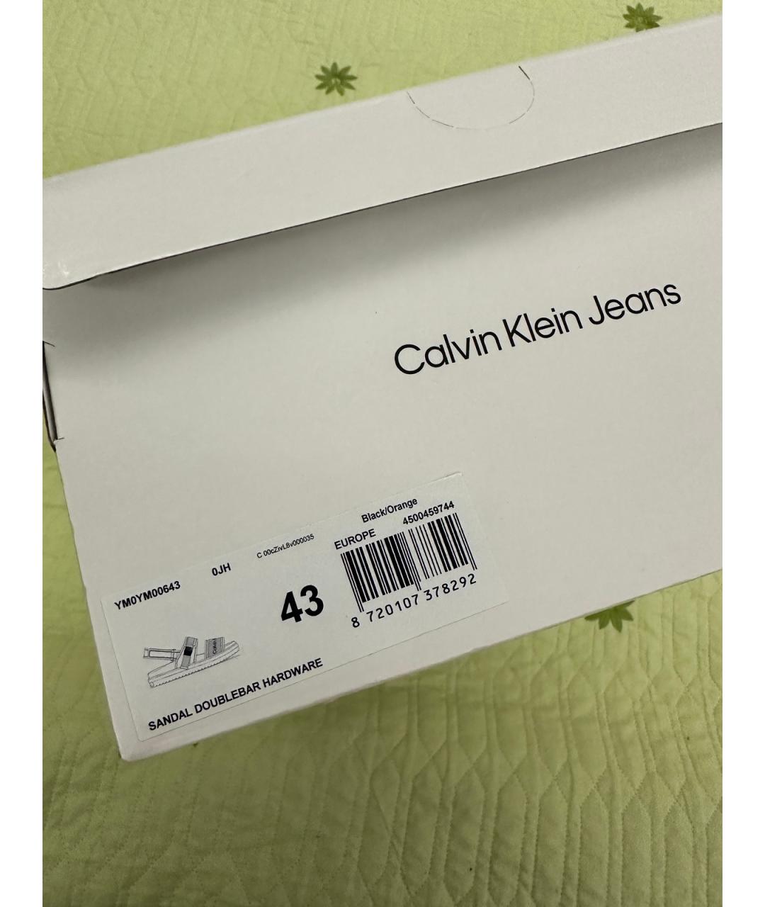 CALVIN KLEIN JEANS Мульти текстильные сандалии, фото 9