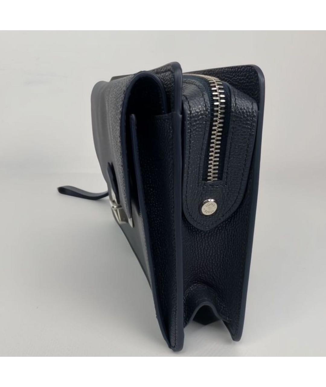 TOD'S Темно-синяя барсетка, фото 6