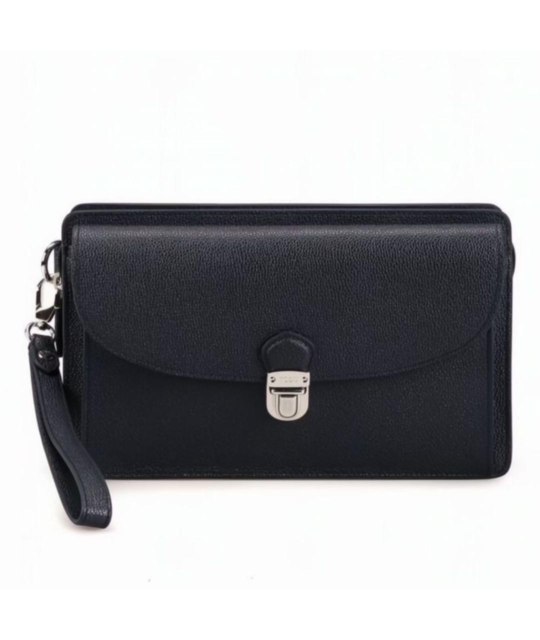 TOD'S Темно-синяя барсетка, фото 1