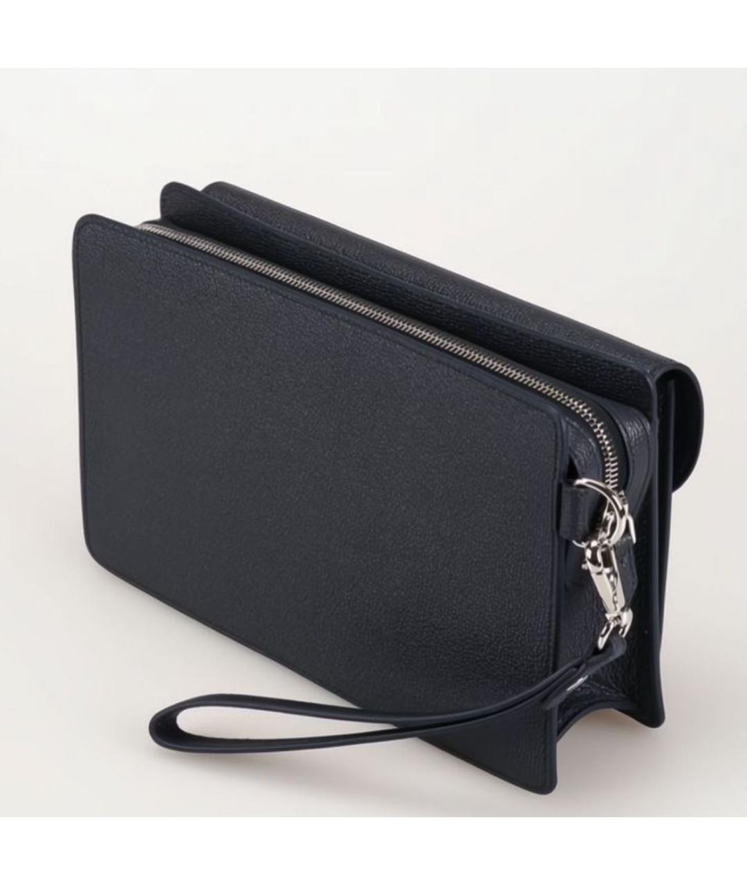 TOD'S Темно-синяя барсетка, фото 3