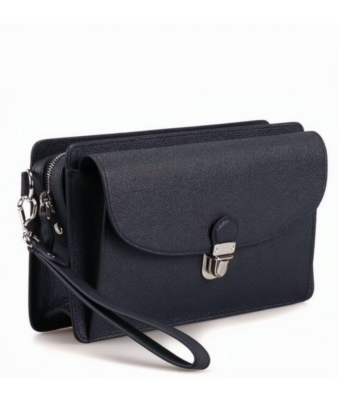 TOD'S Темно-синяя барсетка, фото 2