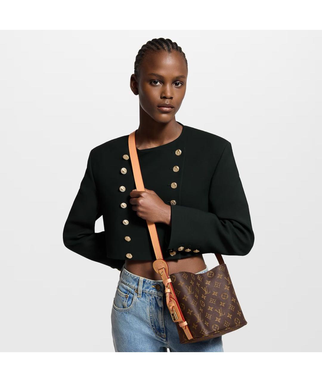 LOUIS VUITTON Коричневая сумка через плечо, фото 3